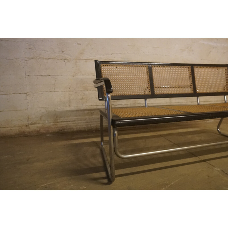 Vintage Tubular Steel Bench from Fritz Hansen, 1930s