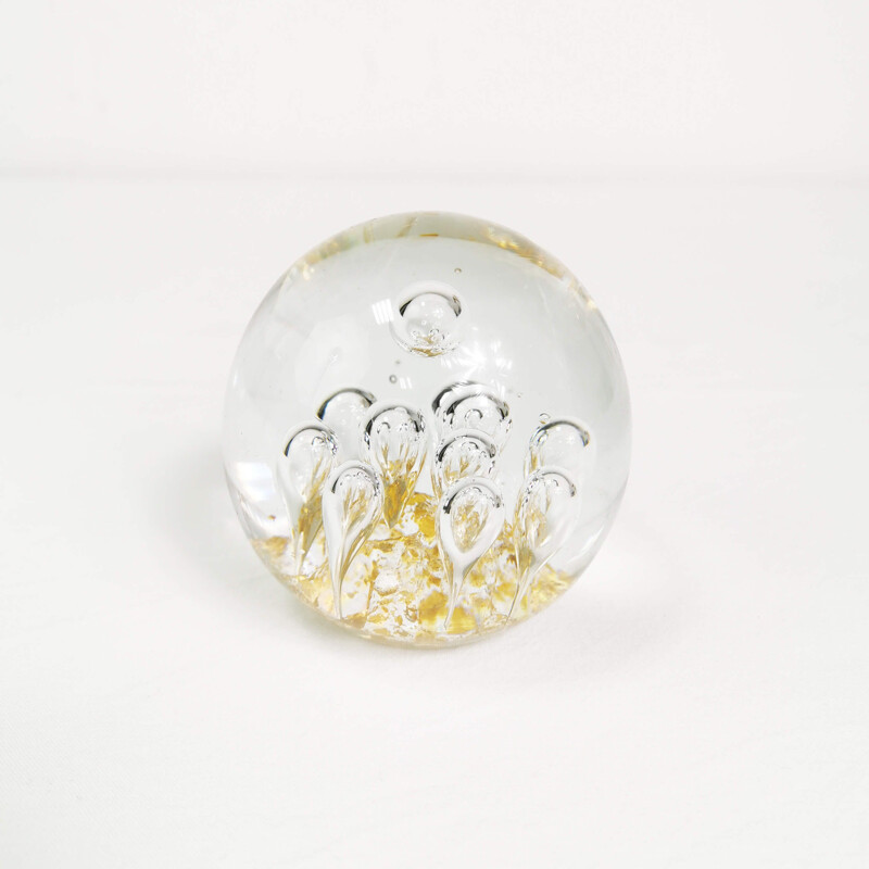 Vintage Crystal glass ball, Joska, Germany, 1970s