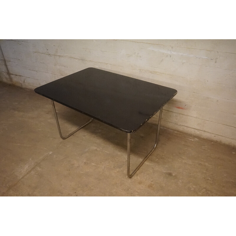 Vintage Tubular Steel Dining Table from Fritz Hansen, 1930s