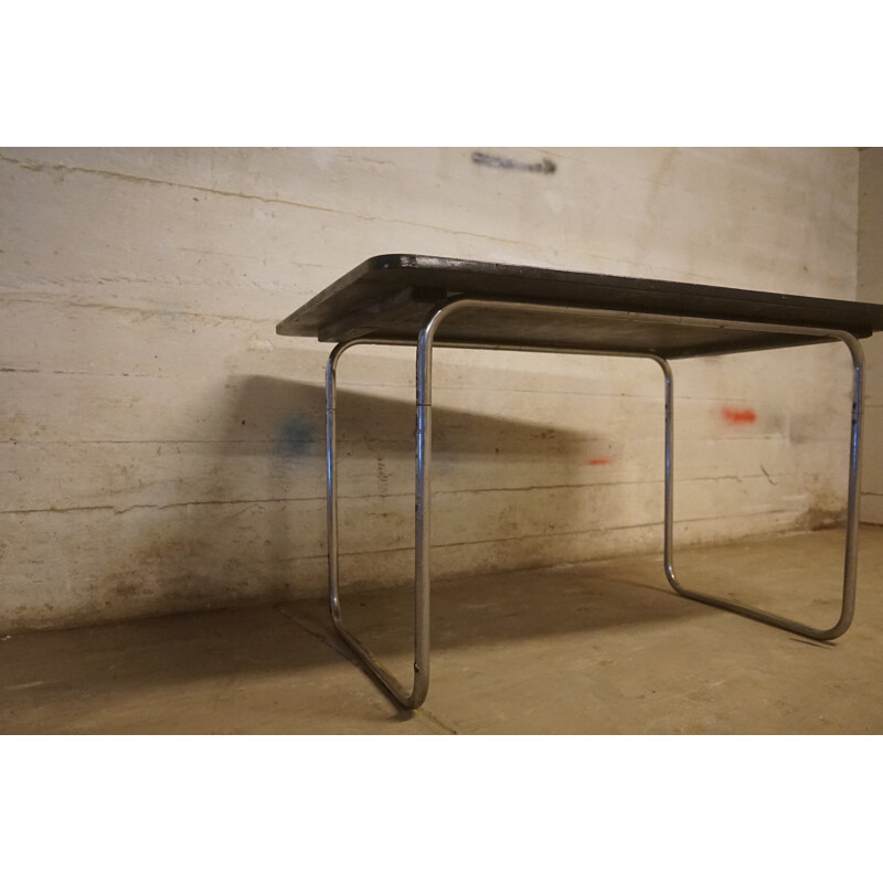 Vintage Tubular Steel Dining Table from Fritz Hansen, 1930s