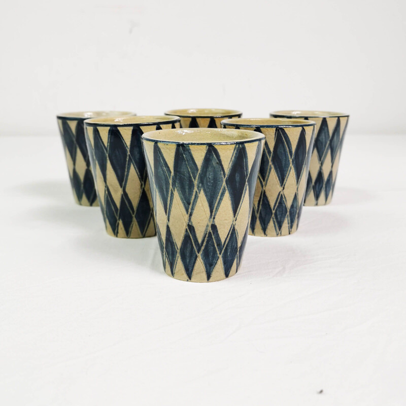 Vintage Ceramic mugs, Germany, 1950s