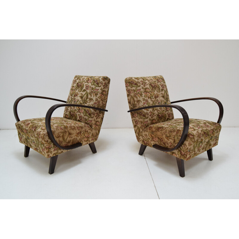 Pair of vintage Armchairs by Jindrich  Halabala,1950s