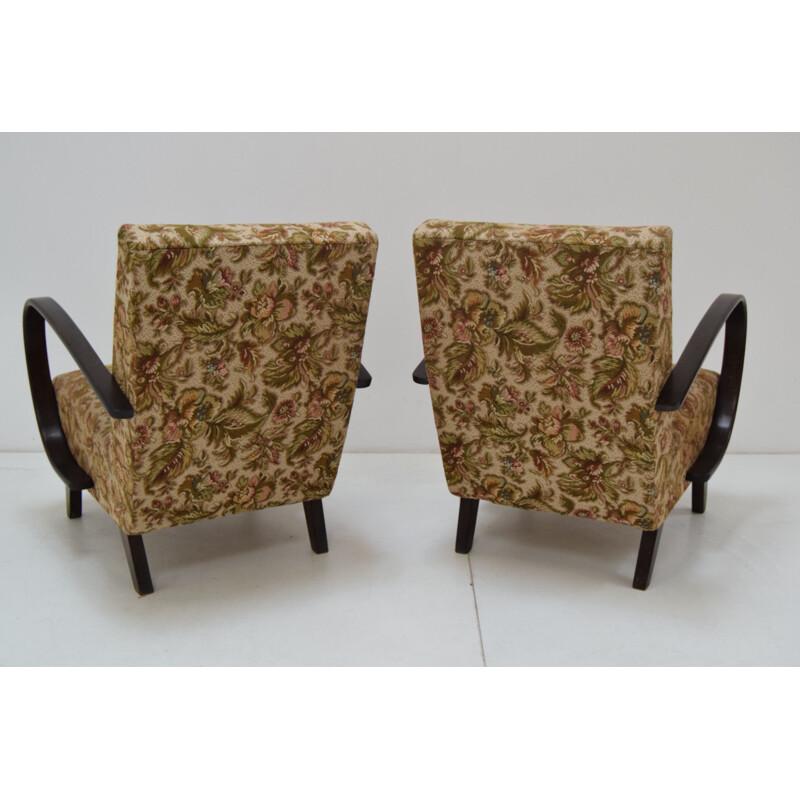 Pair of vintage Armchairs by Jindrich  Halabala,1950s