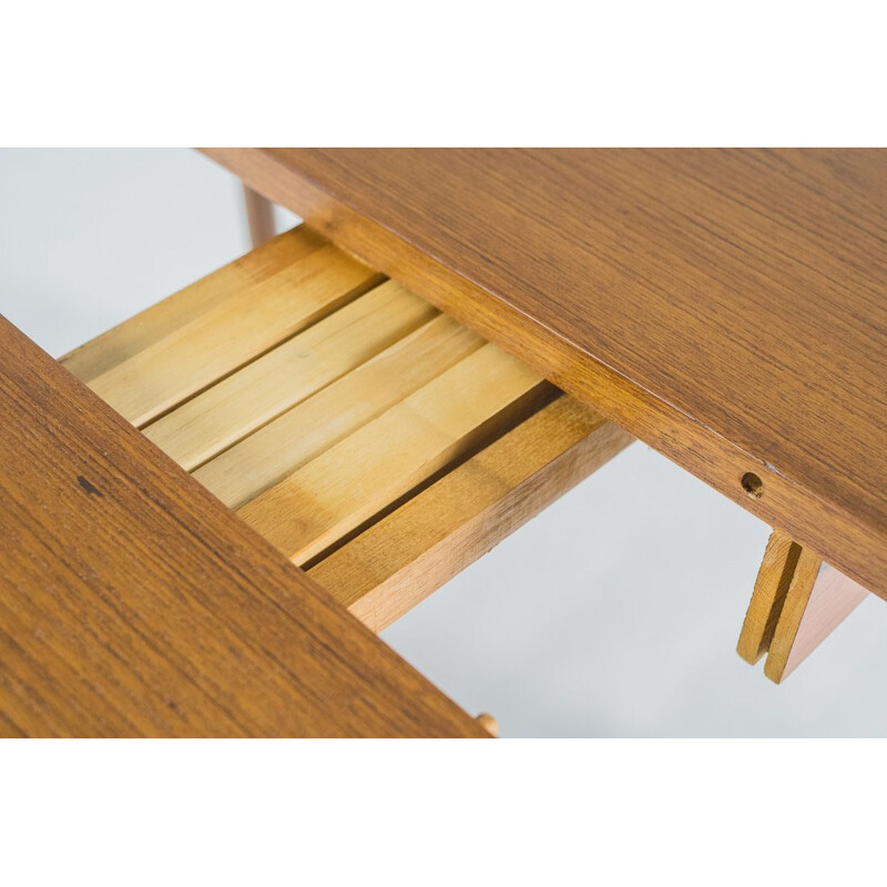 Vintage teak table with extensions by VEJLE, Denmark 1960