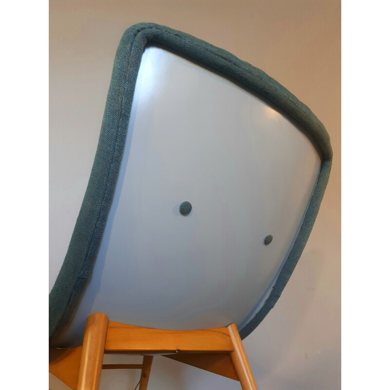 Vintage Navratil armchair by Česky Nabytek Czechoslovakian 1950
