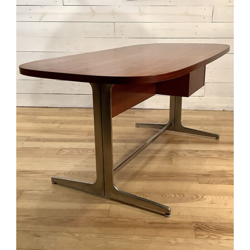 Vintage mahogany desk by George Nelson for Mobilier International, 1970
