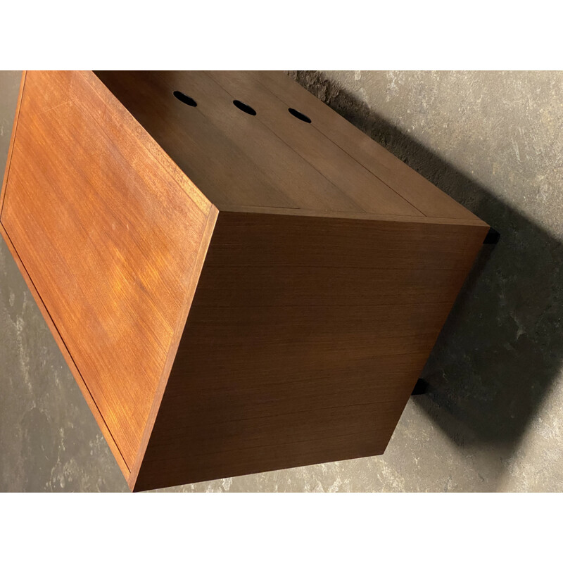 Vintage teak chest of drawers by Paul Geoffroy for Roche-Bobois