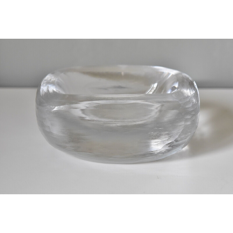 Vintage Vicke Lindstrand Art Glass Bowl by Orrefors, Sweden 1940s