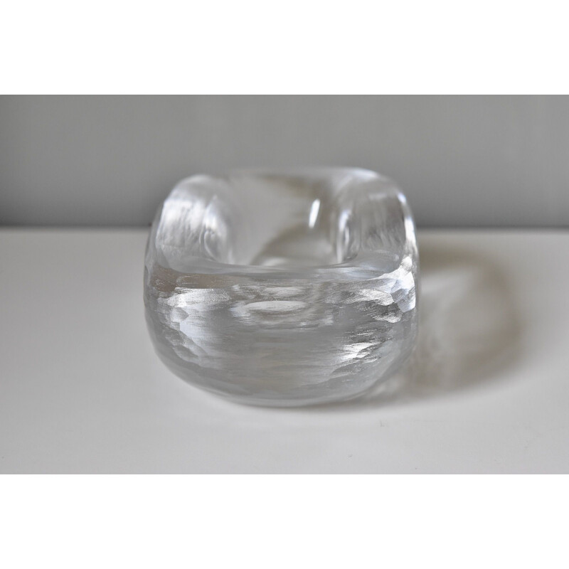 Vintage Vicke Lindstrand Art Glass Bowl by Orrefors, Sweden 1940s