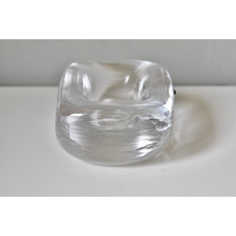 Vintage Vicke Lindstrand Art Glass Bowl by Orrefors, Sweden 1940s