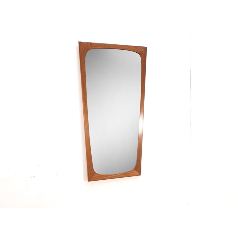 Vintage wall hanging mirror, Danish 