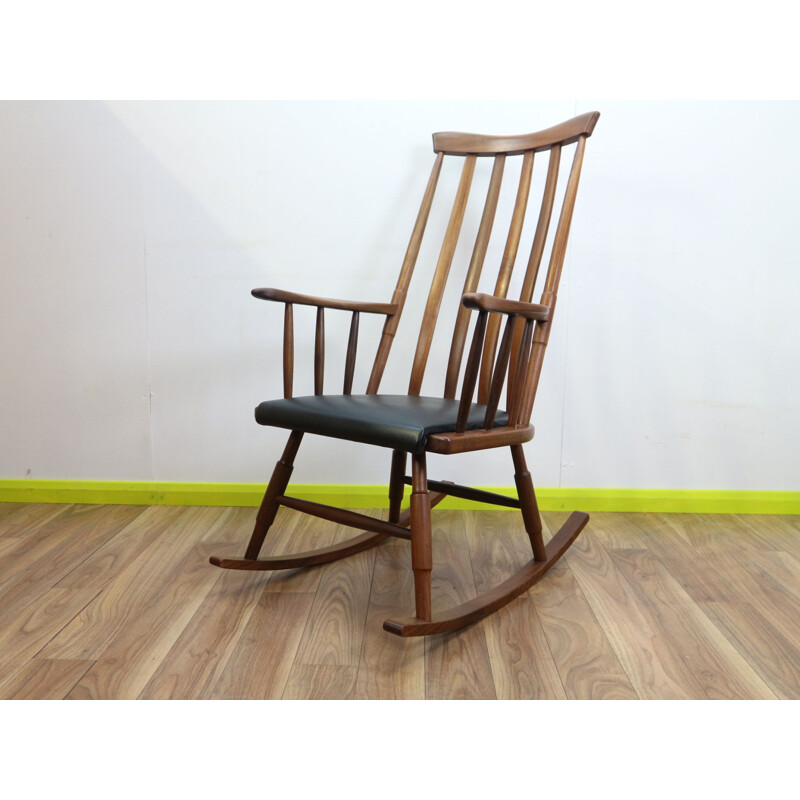 Cadeira de balanço Vintage de Gio Ponti, Escandinavo