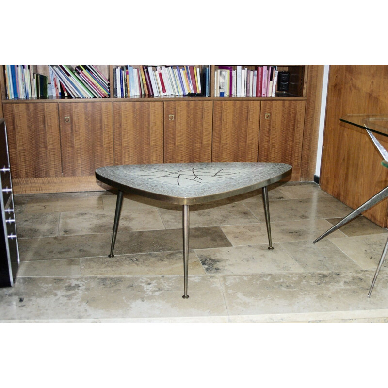 Vintage coffee table by Berthold Muller, German 1950s