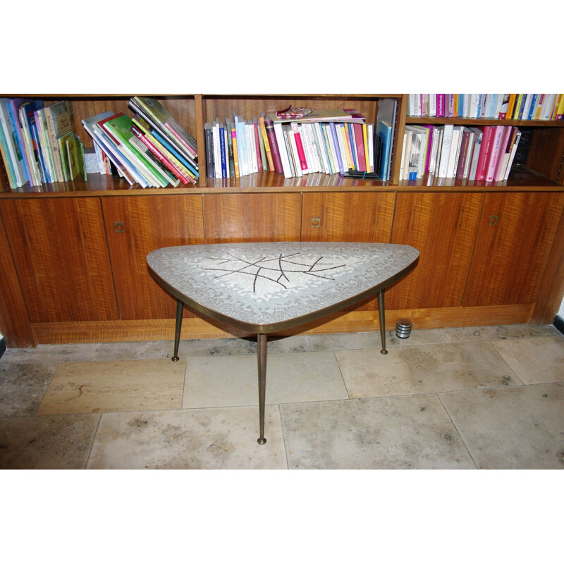 Vintage coffee table by Berthold Muller, German 1950s