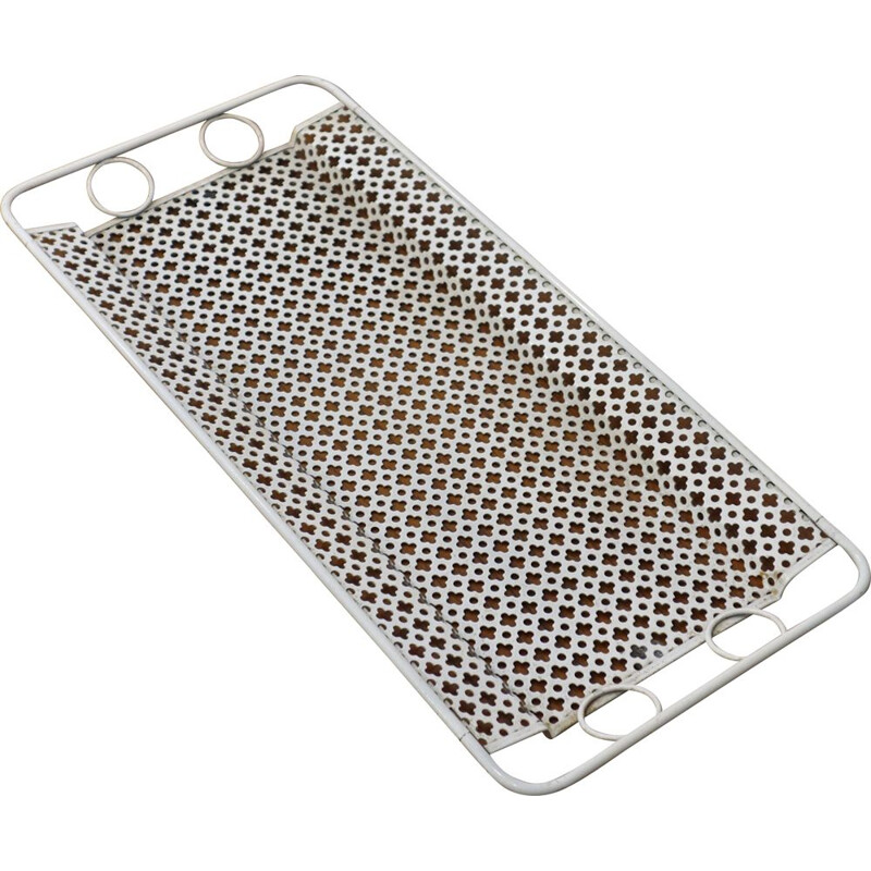 Vintage perforated tray by Mathieu Mategot for Artimeta 1950