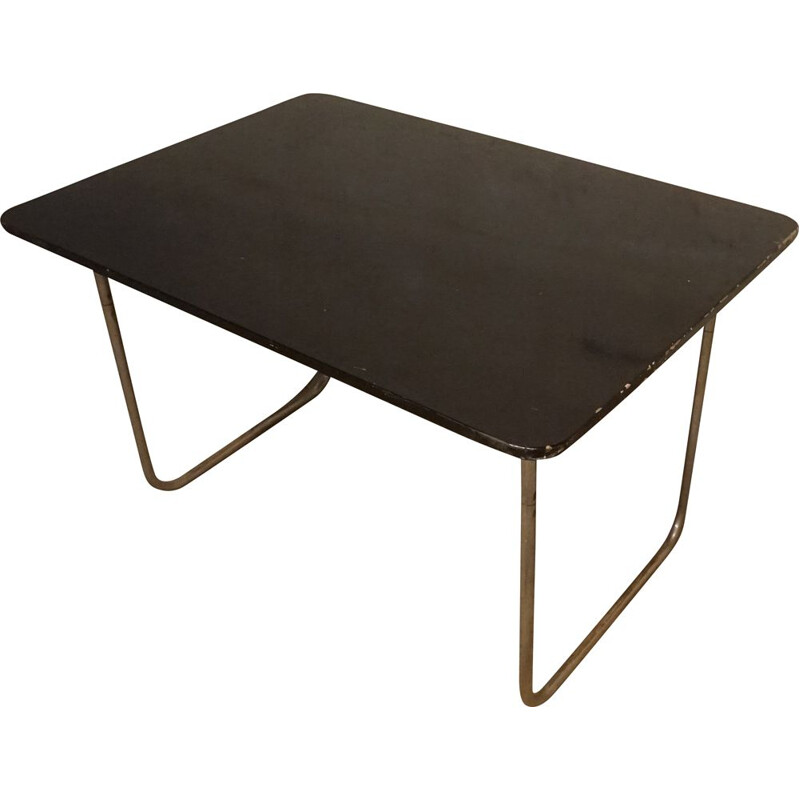 Vintage Tubular Steel Dining Table from Fritz Hansen, 1930s