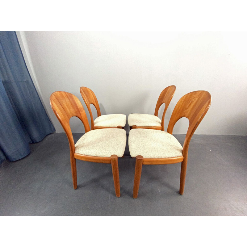 Set of 4 vintage Dining Chairs by Nils Koefoed for Koefoeds Hornslet, Denmark 1960s