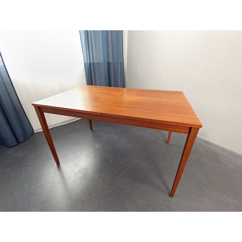 Vintage Extendable Teak Dining Table, Denmark 1960s