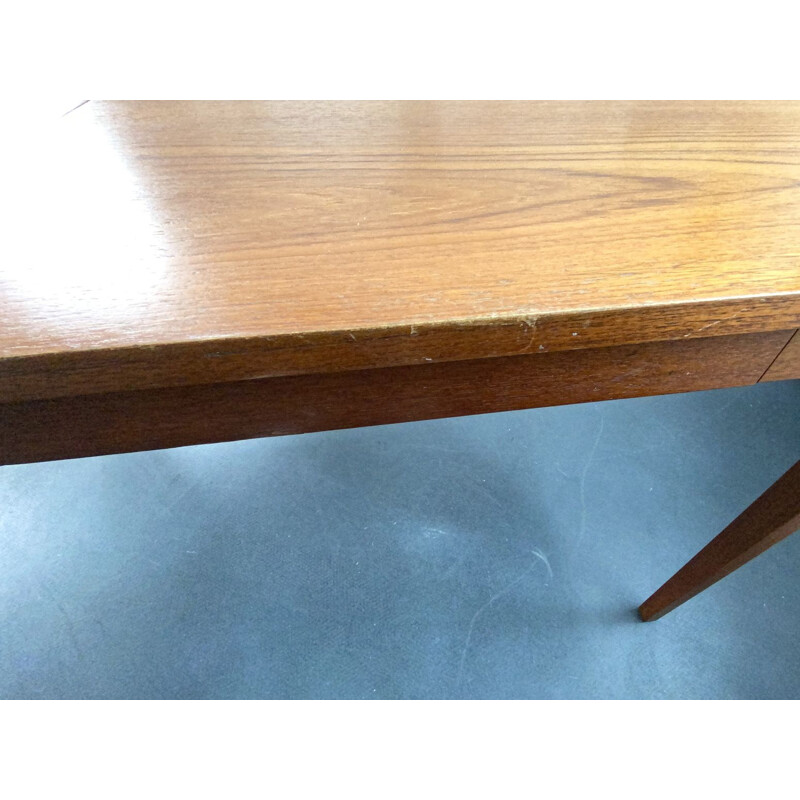 Vintage Extendable Teak Dining Table, Denmark 1960s