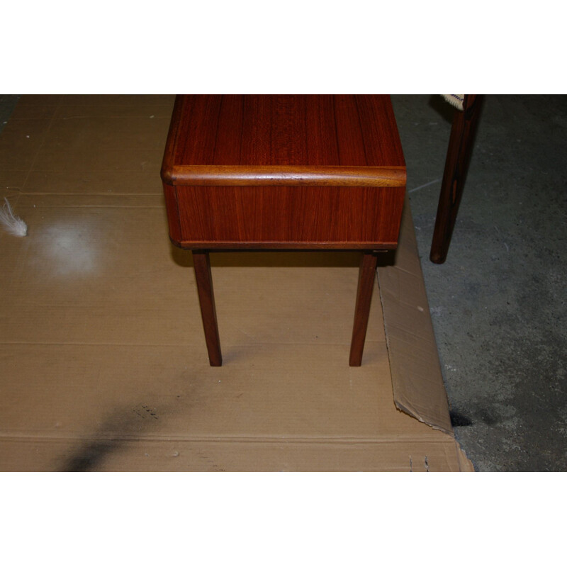 Vintage teak bedside table, Danish 1960s