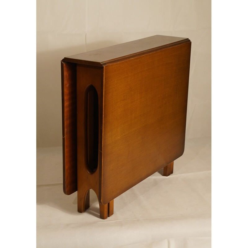 Scandinavian folding side table in teak - 1960s