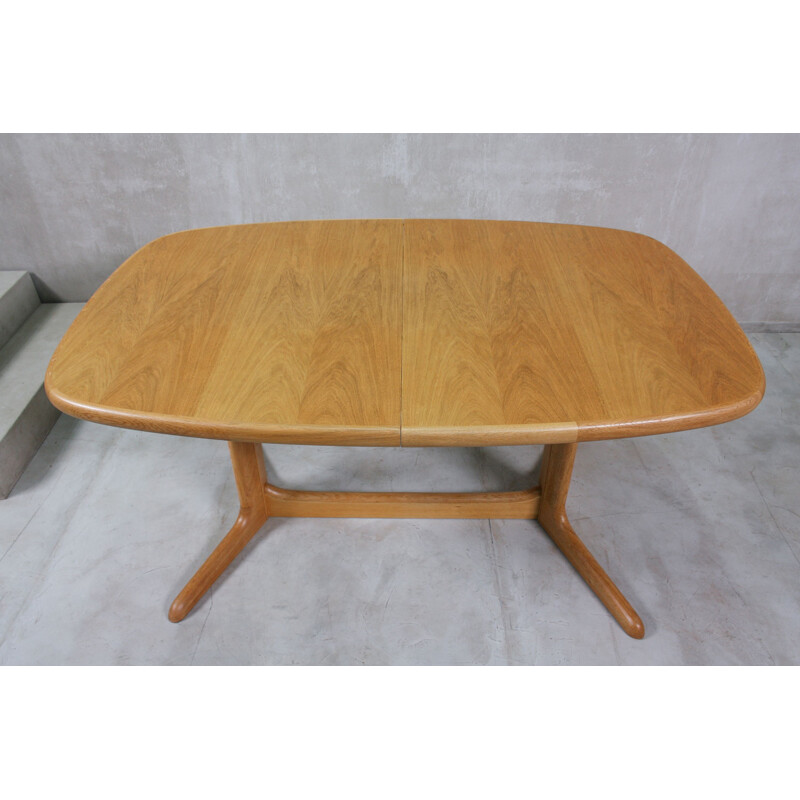 Mesa de carvalho extensível oval Vintage de Skovby, Dinamarca 1960