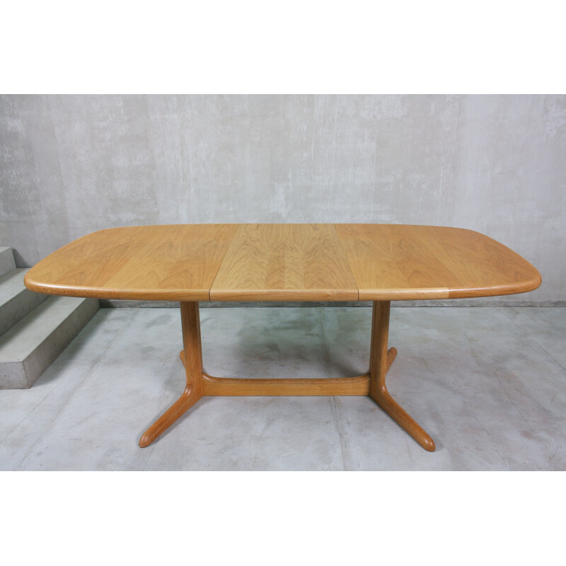 Vintage Extendable Oak Oval Dining Table from Skovby, Denmark 1960s