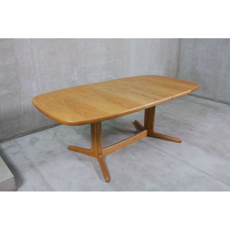 Vintage Extendable Oak Oval Dining Table from Skovby, Denmark 1960s