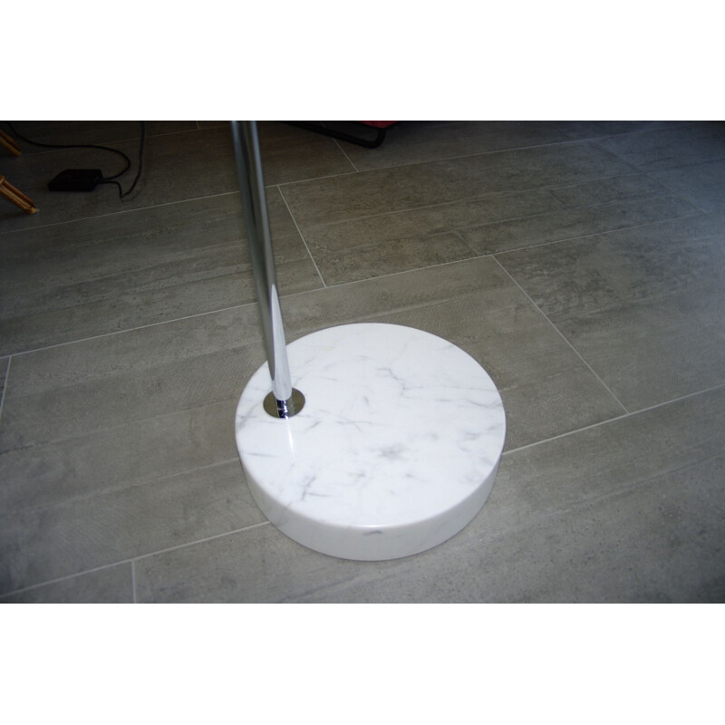 Vintage marble floor lamp for Bellux, Switzerland 1970s