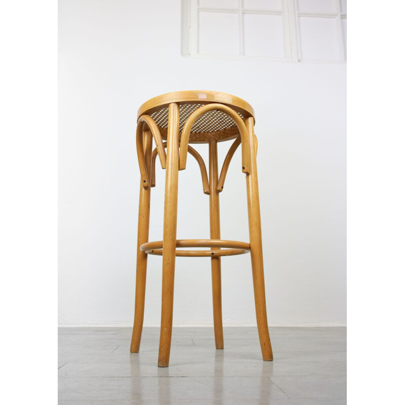 Vintage Thonet bentwood bar stool