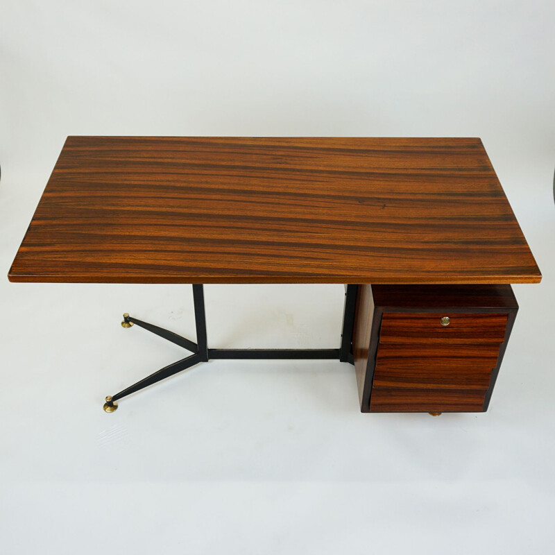 Vintage Rosewood Desk, Italian