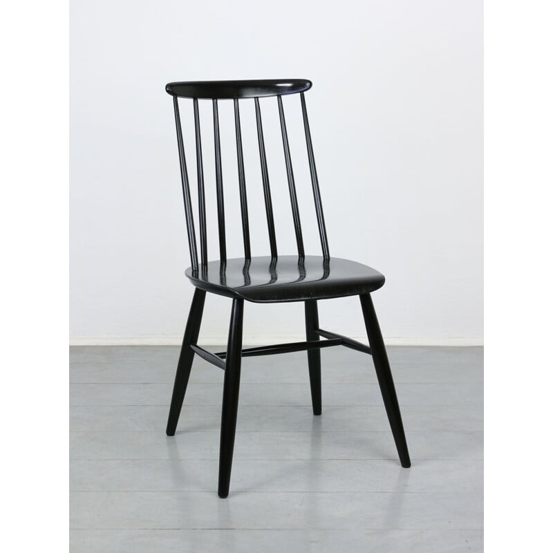 Pair of vintage Black Fanett chair by Ilmari Tapiovaara