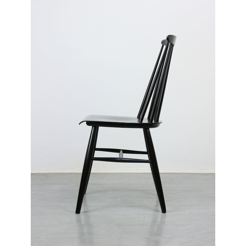 Pair of vintage Black Fanett chair by Ilmari Tapiovaara