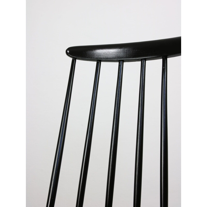 Coppia di sedie vintage Black Fanett di Ilmari Tapiovaara