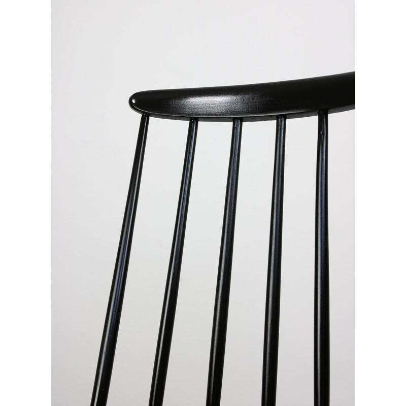 Pair of vintage Black Fanett chair by Ilmari Tapiovaara