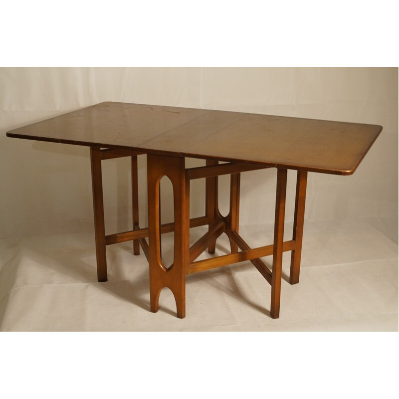 Scandinavian folding side table in teak - 1960s