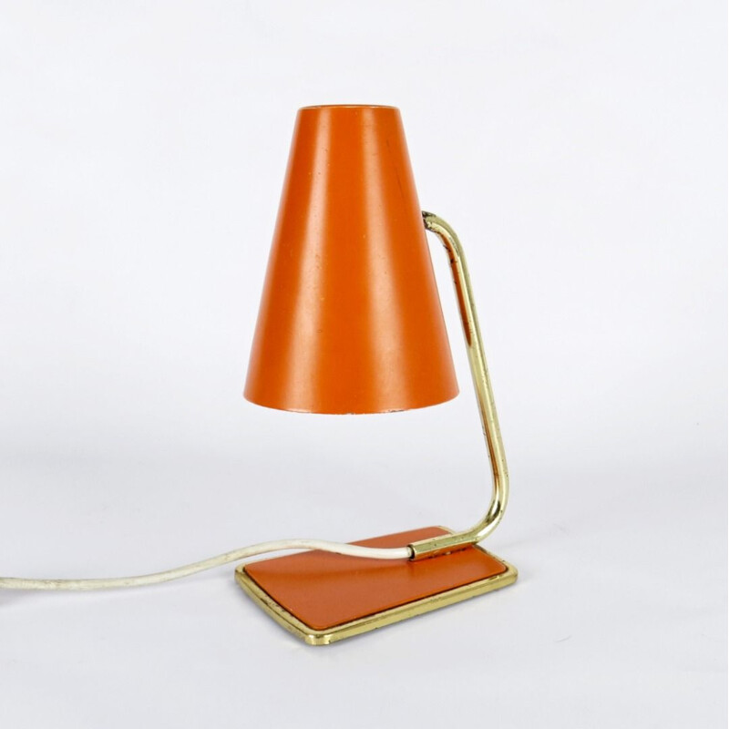 Lampe de table vintage orange