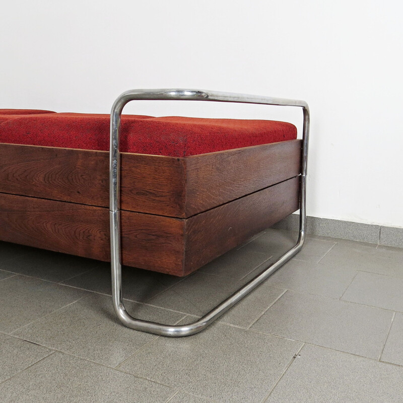 Vintage Tubular folding Daybed by Ladislav Žák & Hynek Gottwald