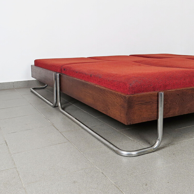 Vintage Tubular folding Daybed by Ladislav Žák & Hynek Gottwald