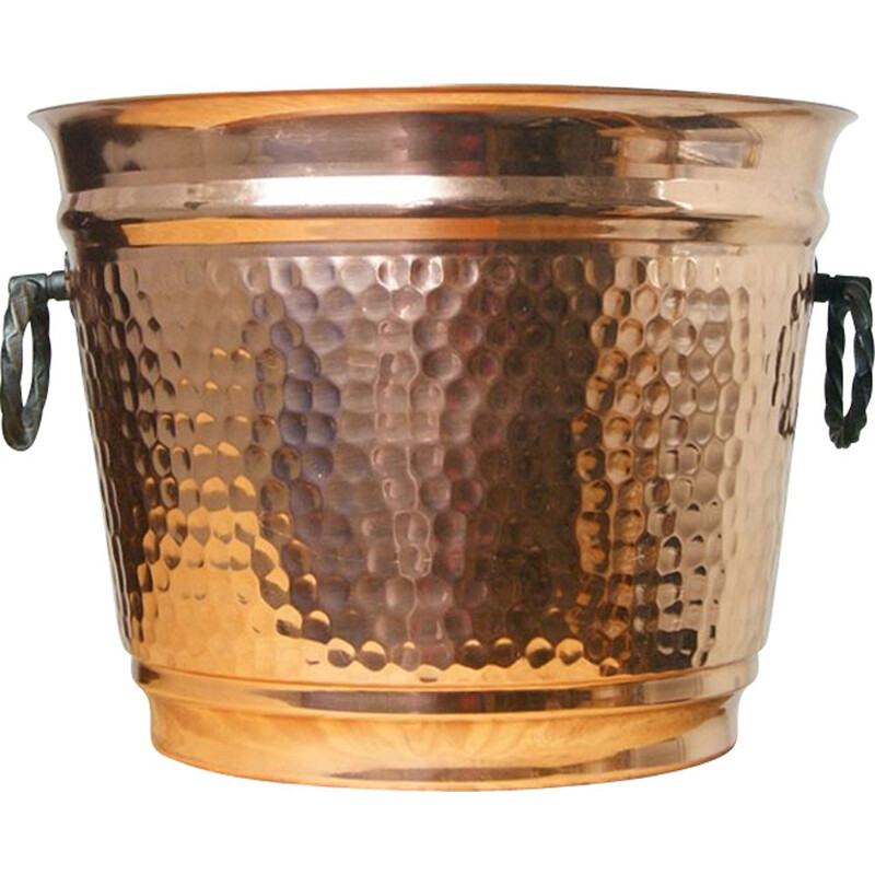 Vintage copper pot by L. Lecellier, France 1980