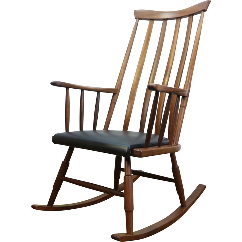 Fauteuil à bascule vintage par Gio Ponti, Scandinave