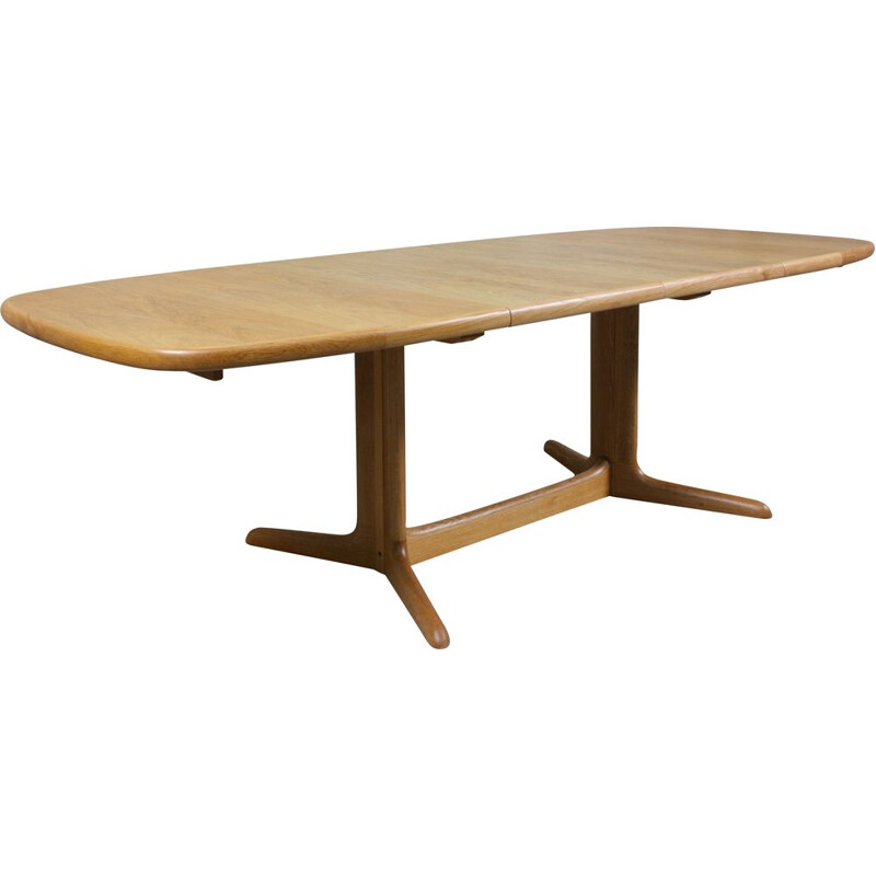 Vintage Extendable Oak Oval Dining Table from Skovby, Denmark 1960s