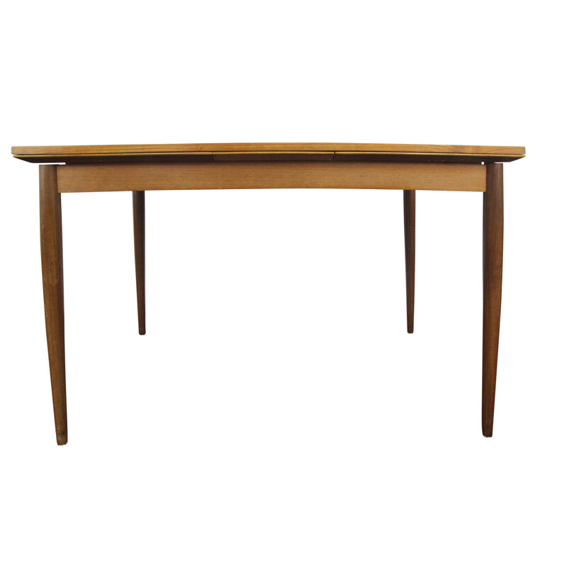 Vintage Extendable Teak Dining Table Modern By Lübke, Germany 1950s