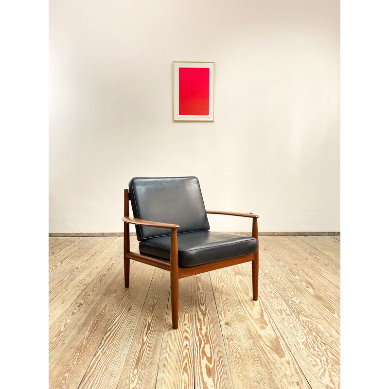 Vintage teak armchair by Grete Jalk for France and Son, Denmark 1960