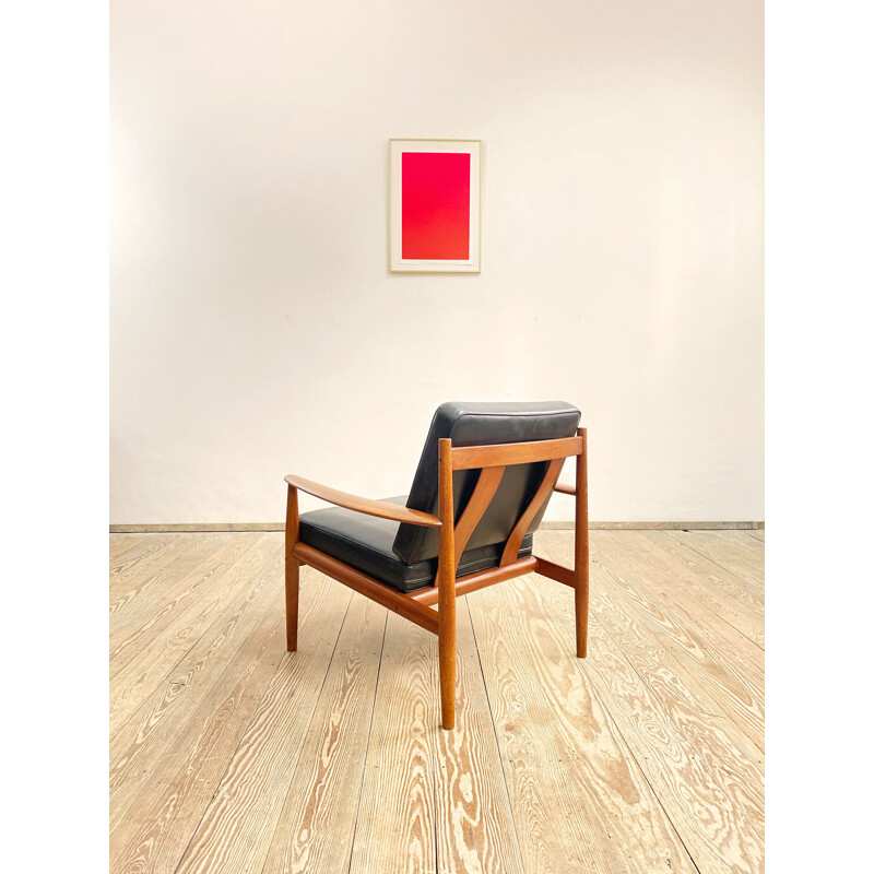 Vintage teak armchair by Grete Jalk for France and Son, Denmark 1960