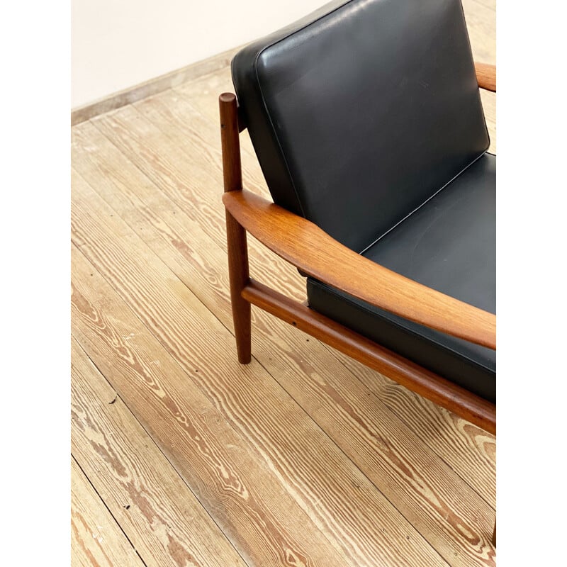 Vintage teak armchair by Grete Jalk for France and Son, Denmark 1960