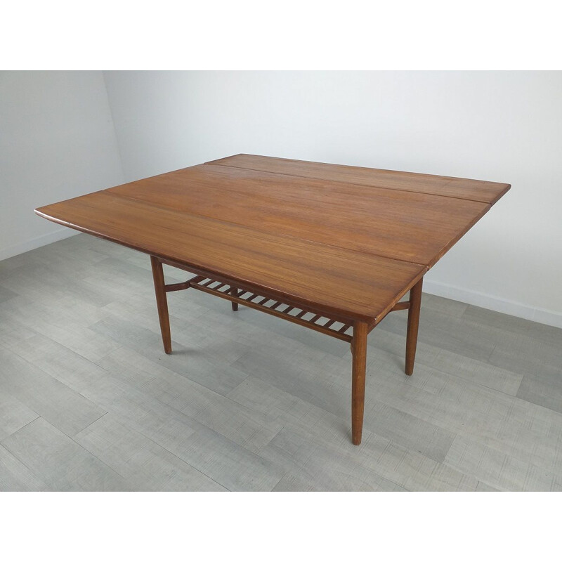 Vintage teak coffee table by F. Ohlsson, Scandinavian 1960