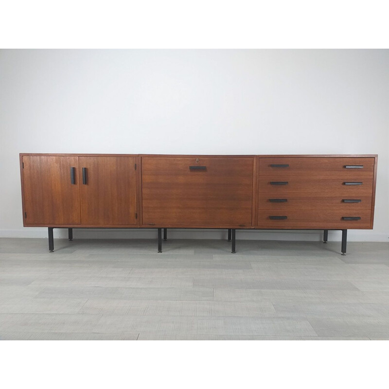 Vintage modernist teak sideboard, Scandinavian 1960