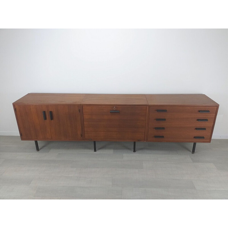 Vintage modernist teak sideboard, Scandinavian 1960