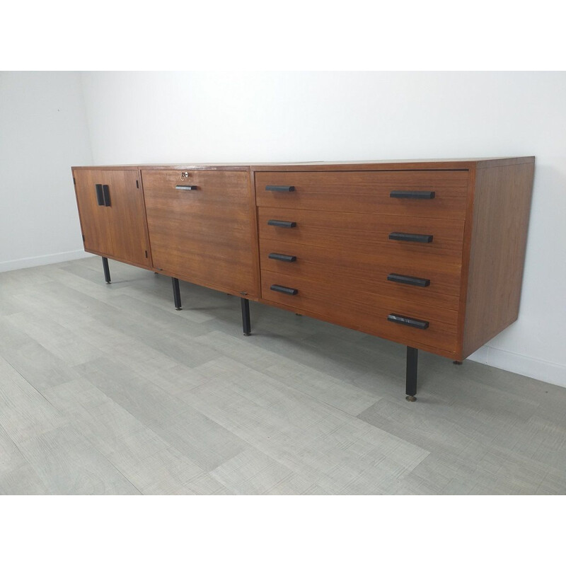 Vintage modernist teak sideboard, Scandinavian 1960